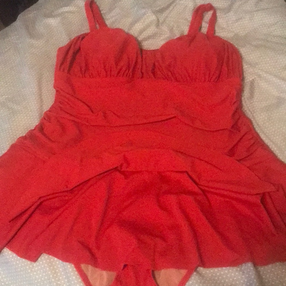 Red swimsuit by torrid